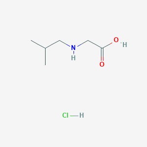 molecular formula C6H14ClNO2 B2737212 2-[(2-Methylpropyl)amino]acetic acid hydrochloride CAS No. 3182-86-3