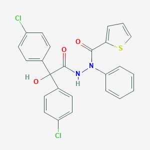 molecular formula C25H18Cl2N2O3S B273723 2,2-bis(4-chlorophenyl)-2-hydroxy-N'-phenyl-N'-(2-thienylcarbonyl)acetohydrazide 