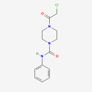 molecular formula C13H16ClN3O2 B2737252 4-(氯乙酰)-N-苯基哌嗪-1-甲酰胺 CAS No. 923125-02-4