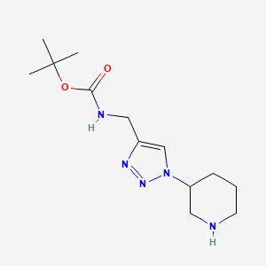 tert-butyl N-{[1-(piperidin-3-yl)-1H-1,2,3-triazol-4-yl]methyl}carbamate