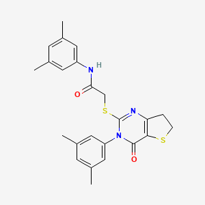 N-(3,5-dimethylphenyl)-2-((3-(3,5-dimethylphenyl)-4-oxo-3,4,6,7-tetrahydrothieno[3,2-d]pyrimidin-2-yl)thio)acetamide