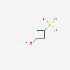 molecular formula C6H11ClO3S B2737272 3-Ethoxycyclobutane-1-sulfonyl chloride CAS No. 1692826-74-6