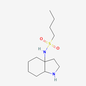 N-(1,2,3,4,5,6,7,7a-Octahydroindol-3a-yl)butane-1-sulfonamide