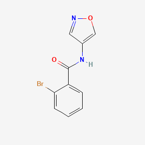 molecular formula C10H7BrN2O2 B2737286 2-bromo-N-(isoxazol-4-yl)benzamide CAS No. 1250034-44-6