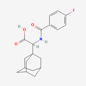 2-(Adamantan-1-yl)-2-[(4-fluorophenyl)formamido]acetic acid