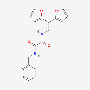 N'-benzyl-N-[2,2-bis(furan-2-yl)ethyl]ethanediamide