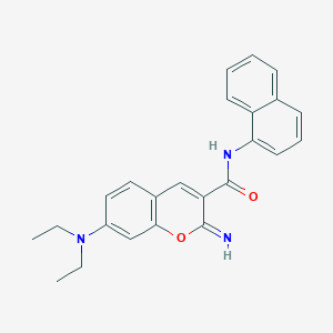 molecular formula C24H23N3O2 B273729 7-(Diethylamino)-2-imino-N-(1-naphthyl)-2H-chromene-3-carboxamide 