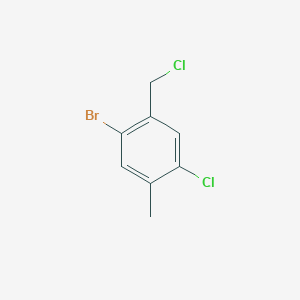 1-Bromo-4-chloro-2-(chloromethyl)-5-methylbenzene