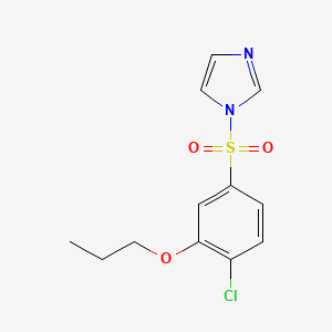 1-(4-Chloro-3-propoxyphenyl)sulfonylimidazole