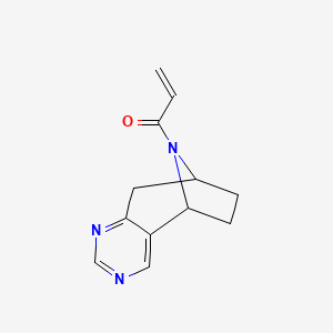 molecular formula C12H13N3O B2737314 1-(4,6,12-Triazatricyclo[7.2.1.02,7]dodeca-2,4,6-trien-12-yl)prop-2-en-1-one CAS No. 2361657-35-2