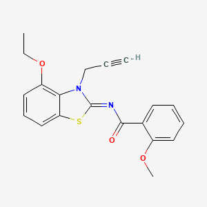 N-(4-ethoxy-3-prop-2-ynyl-1,3-benzothiazol-2-ylidene)-2-methoxybenzamide