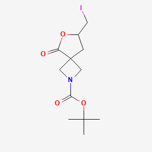tert-Butyl 7-(iodomethyl)-5-oxo-6-oxa-2-azaspiro[3.4]octane-2-carboxylate