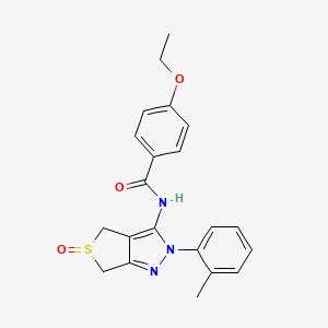 4-ethoxy-N-(5-oxido-2-(o-tolyl)-4,6-dihydro-2H-thieno[3,4-c]pyrazol-3-yl)benzamide