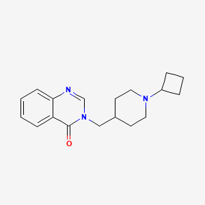 3-[(1-Cyclobutylpiperidin-4-yl)methyl]quinazolin-4-one