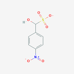 molecular formula C7H6NO6S- B273734 Hydroxy{4-nitrophenyl}methanesulfonic acid 