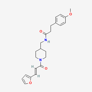 (E)-N-((1-(3-(furan-2-yl)acryloyl)piperidin-4-yl)methyl)-3-(4-methoxyphenyl)propanamide