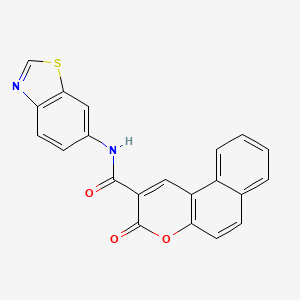 N-(benzo[d]thiazol-6-yl)-3-oxo-3H-benzo[f]chromene-2-carboxamide