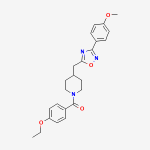 1-(4-Ethoxybenzoyl)-4-{[3-(4-methoxyphenyl)-1,2,4-oxadiazol-5-yl]methyl}piperidine