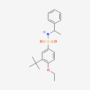 {[3-(Tert-butyl)-4-ethoxyphenyl]sulfonyl}(phenylethyl)amine