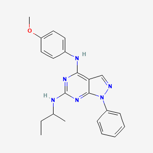 N~6~-(butan-2-yl)-N~4~-(4-methoxyphenyl)-1-phenyl-1H-pyrazolo[3,4-d]pyrimidine-4,6-diamine