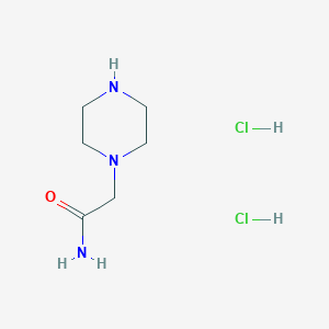 molecular formula C6H15Cl2N3O B2737379 2-(Piperazin-1-yl)acetamide dihydrochloride CAS No. 55829-43-1; 939983-61-6