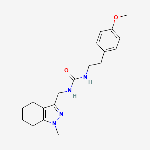 molecular formula C19H26N4O2 B2737398 1-(4-甲氧基苯乙基)-3-((1-甲基-4,5,6,7-四氢-1H-吲唑-3-基甲基)脲 CAS No. 1448050-29-0