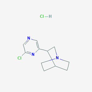 3-(6-Chloropyrazin-2-yl)-1-azabicyclo[2.2.2]octane hydrochloride
