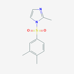 molecular formula C12H14N2O2S B273741 1-[(3,4-dimethylphenyl)sulfonyl]-2-methyl-1H-imidazole 