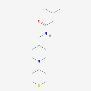 3-Methyl-N-[[1-(thian-4-yl)piperidin-4-yl]methyl]butanamide