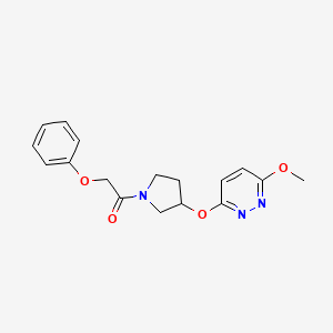 1-(3-((6-Methoxypyridazin-3-yl)oxy)pyrrolidin-1-yl)-2-phenoxyethanone