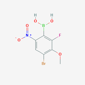 4-Bromo-2-fluoro-3-methoxy-6-nitrophenylboronic acid
