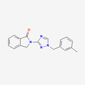 2-(1-(3-methylbenzyl)-1H-1,2,4-triazol-3-yl)isoindolin-1-one