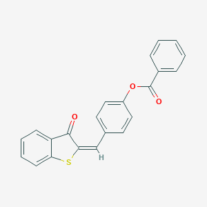 molecular formula C22H14O3S B273745 4-[(3-oxo-1-benzothien-2(3H)-ylidene)methyl]phenyl benzoate 