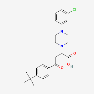 4-(4-Tert-butylphenyl)-2-[4-(3-chlorophenyl)piperazin-1-yl]-4-oxobutanoic acid