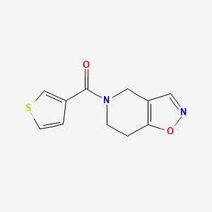 (6,7-dihydroisoxazolo[4,5-c]pyridin-5(4H)-yl)(thiophen-3-yl)methanone