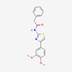 N-[4-(3,4-dimethoxyphenyl)-1,3-thiazol-2-yl]-2-phenylacetamide
