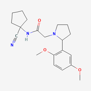 N-(1-cyanocyclopentyl)-2-[2-(2,5-dimethoxyphenyl)pyrrolidin-1-yl]acetamide