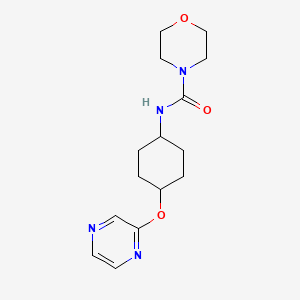 N-((1r,4r)-4-(pyrazin-2-yloxy)cyclohexyl)morpholine-4-carboxamide