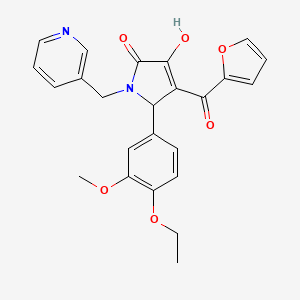5-(4-Ethoxy-3-methoxy-phenyl)-4-(furan-2-carbonyl)-3-hydroxy-1-pyridin-3-ylmethyl-1,5-dihydro-pyrrol-2-one