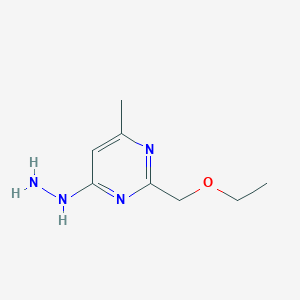 2-(Ethoxymethyl)-4-hydrazinyl-6-methylpyrimidine