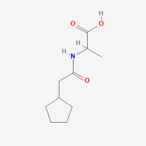molecular formula C10H17NO3 B2737497 2-(2-Cyclopentylacetamido)propanoic acid CAS No. 1397003-65-4
