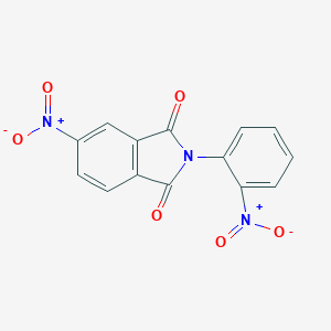 molecular formula C14H7N3O6 B273751 5-nitro-2-{2-nitrophenyl}-1H-isoindole-1,3(2H)-dione 