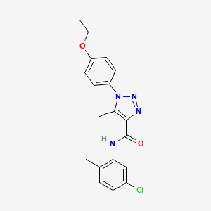 molecular formula C19H19ClN4O2 B2737511 N-(5-chloro-2-methylphenyl)-1-(4-ethoxyphenyl)-5-methyl-1H-1,2,3-triazole-4-carboxamide CAS No. 866872-63-1