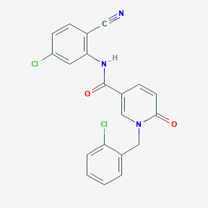 N-(5-chloro-2-cyanophenyl)-1-[(2-chlorophenyl)methyl]-6-oxopyridine-3-carboxamide