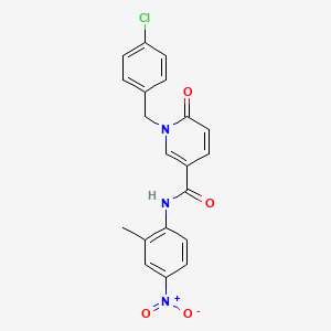 molecular formula C20H16ClN3O4 B2737562 1-[(4-chlorophenyl)methyl]-N-(2-methyl-4-nitrophenyl)-6-oxopyridine-3-carboxamide CAS No. 941973-22-4