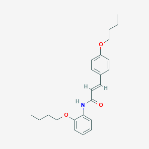 molecular formula C23H29NO3 B2737567 (E)-N-(2-丁氧基苯基)-3-(4-丁氧基苯基)丙-2-烯酰胺 CAS No. 466661-03-0