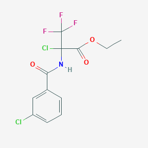 Ethyl 2-chloro-2-[(3-chlorobenzoyl)amino]-3,3,3-trifluoropropanoate