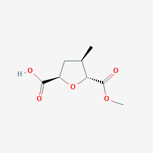 (2R,4R,5R)-5-(Methoxycarbonyl)-4-methyltetrahydrofuran-2-carboxylic acid