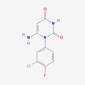 6-amino-1-(3-chloro-4-fluorophenyl)pyrimidine-2,4(1H,3H)-dione
