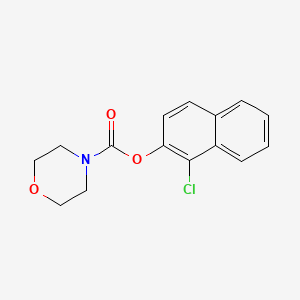 molecular formula C15H14ClNO3 B2737607 1-Chloronaphthalen-2-yl morpholine-4-carboxylate CAS No. 526190-29-4